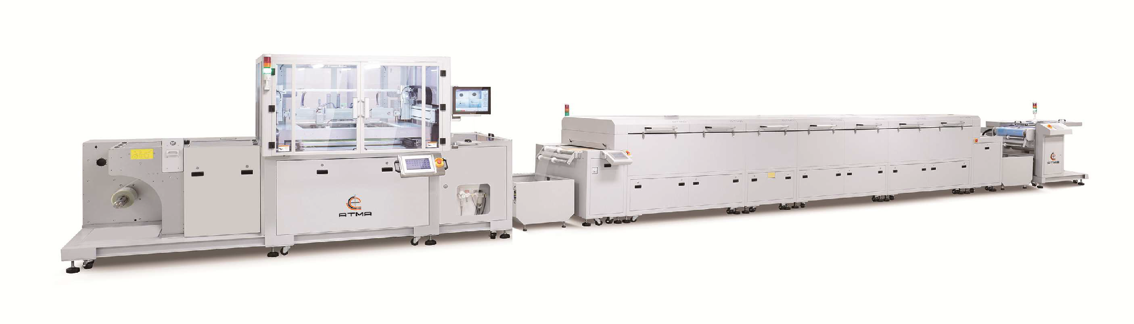 ATMALINE RR5060/C Fully Automatic Roll-to-Roll Biotech Tester Screen Printing Line